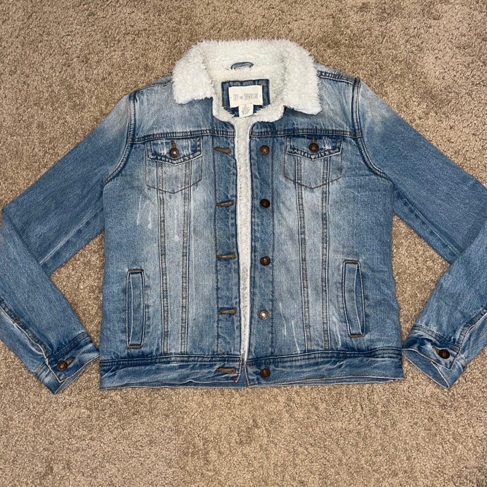 Tillys sherpa jean jacket